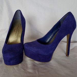 Jessica Simpson suede high heels